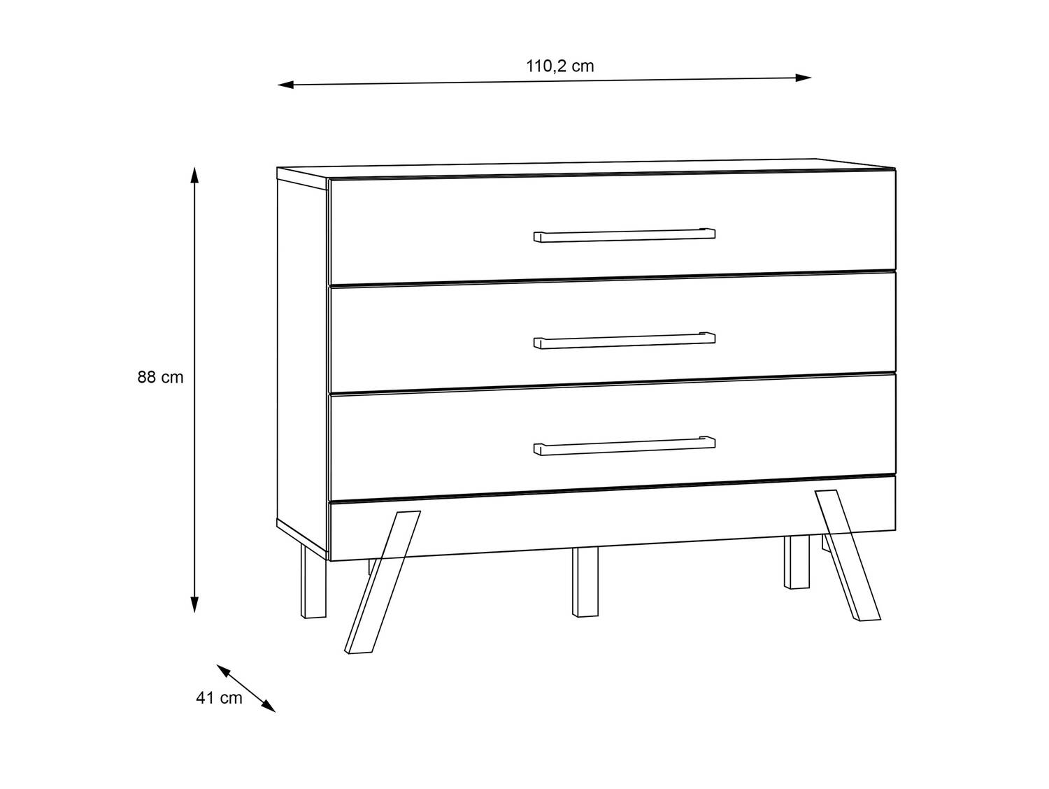 KACY Komplett Schlafzimmer, Material Dekorspanplatte, Flagstaff Eichefarbig/Weiß 270 cm
