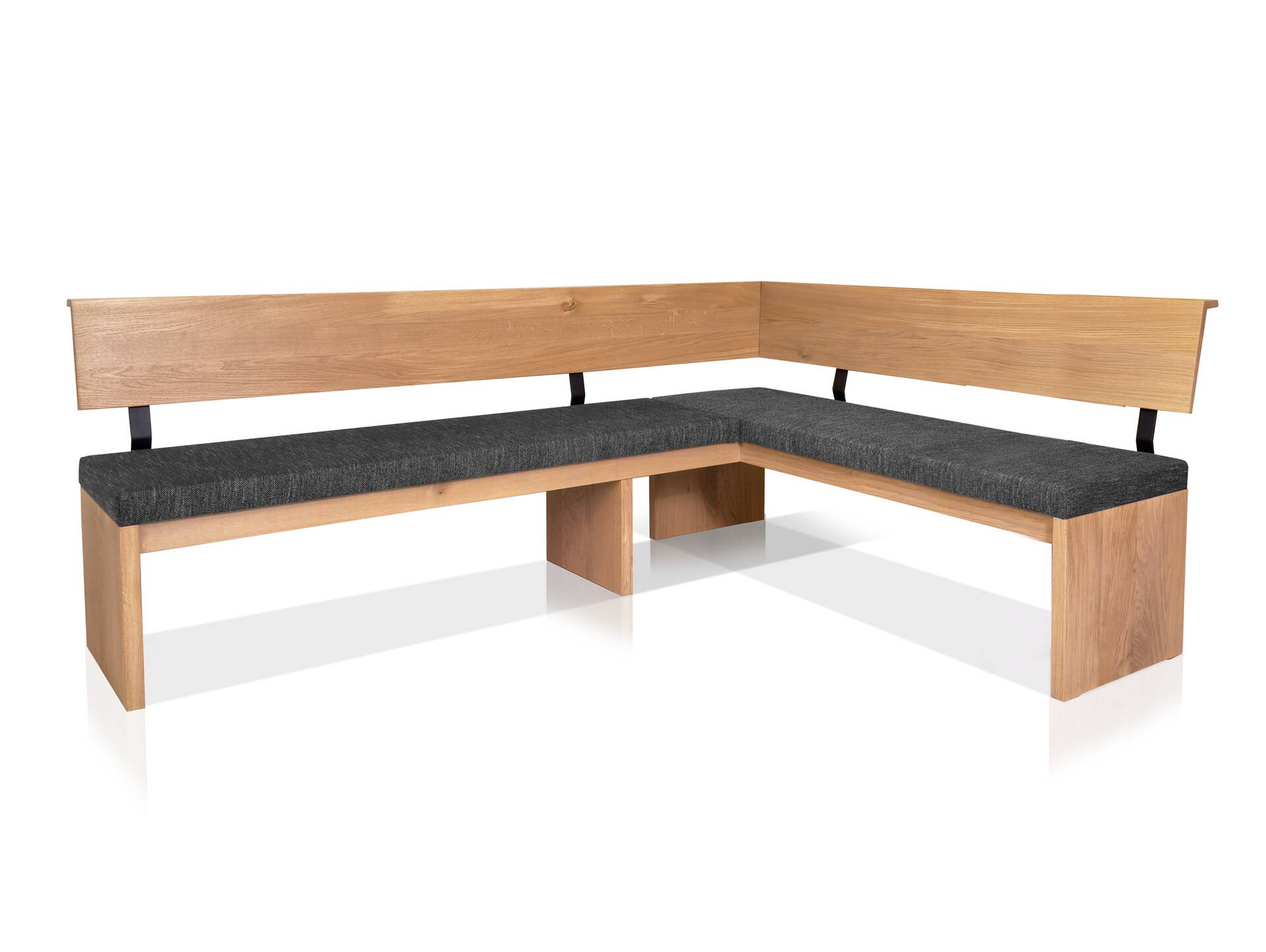 MAESTRO Maßeckbank Wangenfuß, Material Massivholz 