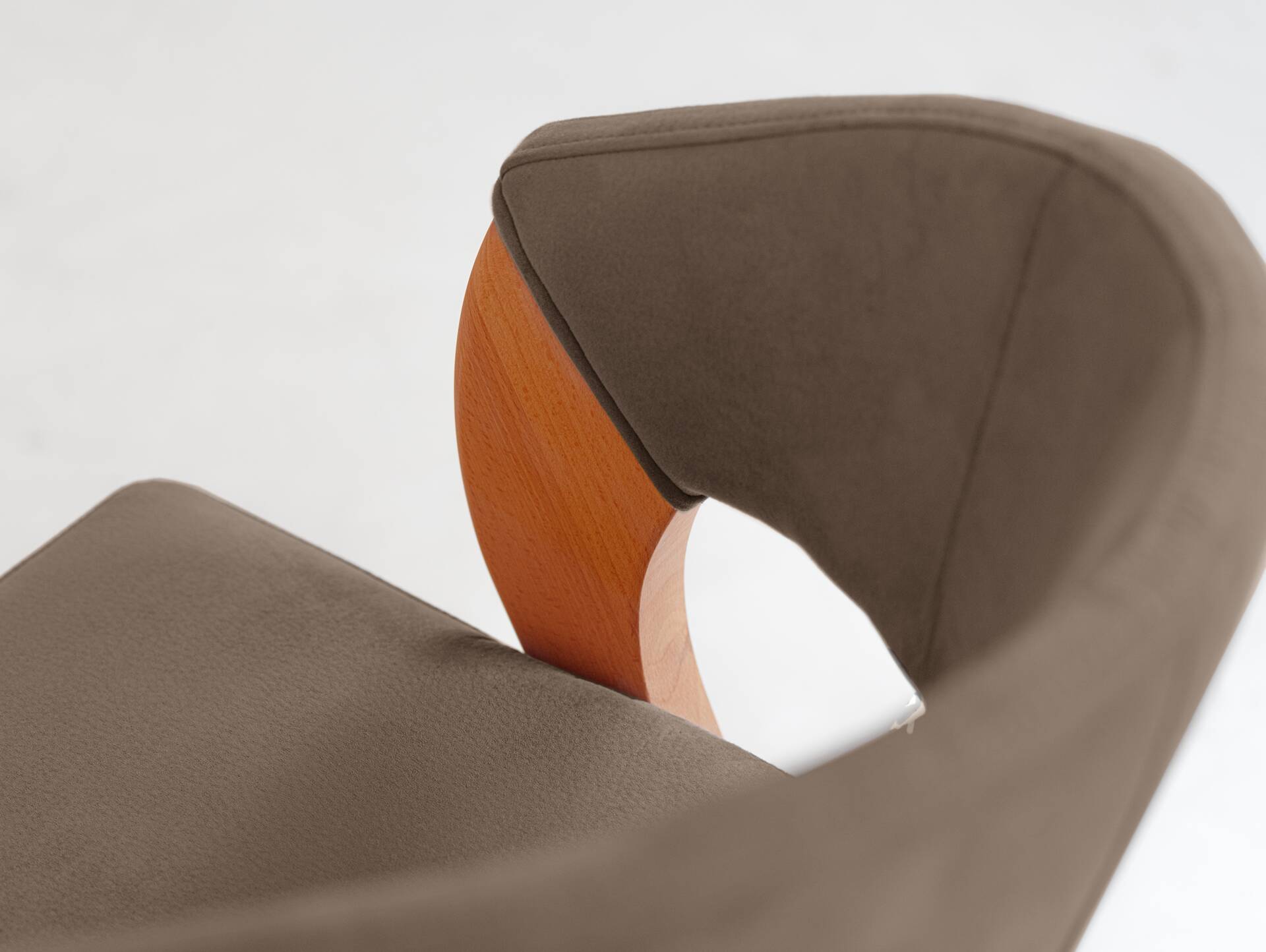 ALONA Polsterstuhl, Material Massivholz/Bezug Kunstleder Buche | nougat