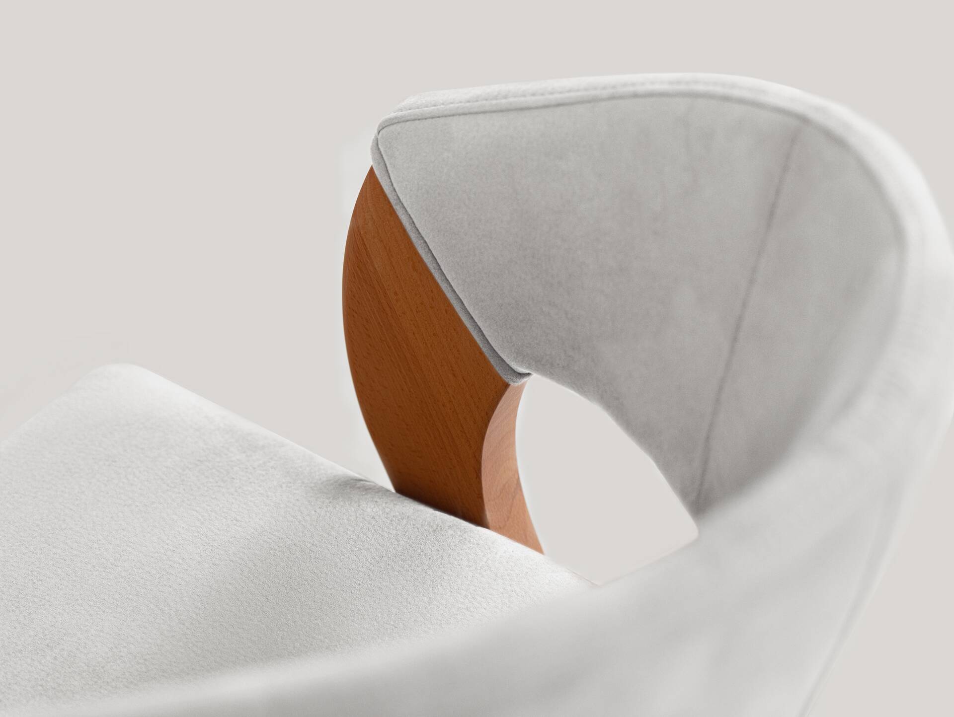 ALONA Polsterstuhl, Material Massivholz/Bezug Kunstleder Buche | silvercreme