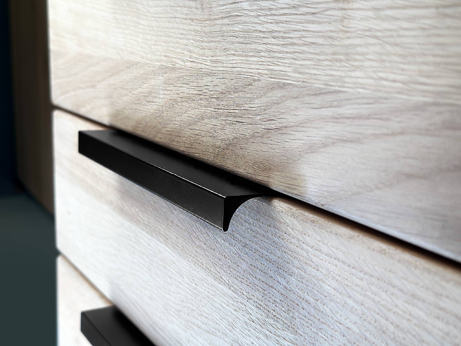 OFFICE OAK Rollcontainer, Material teilmassiv, Eiche/graphitfarbig 