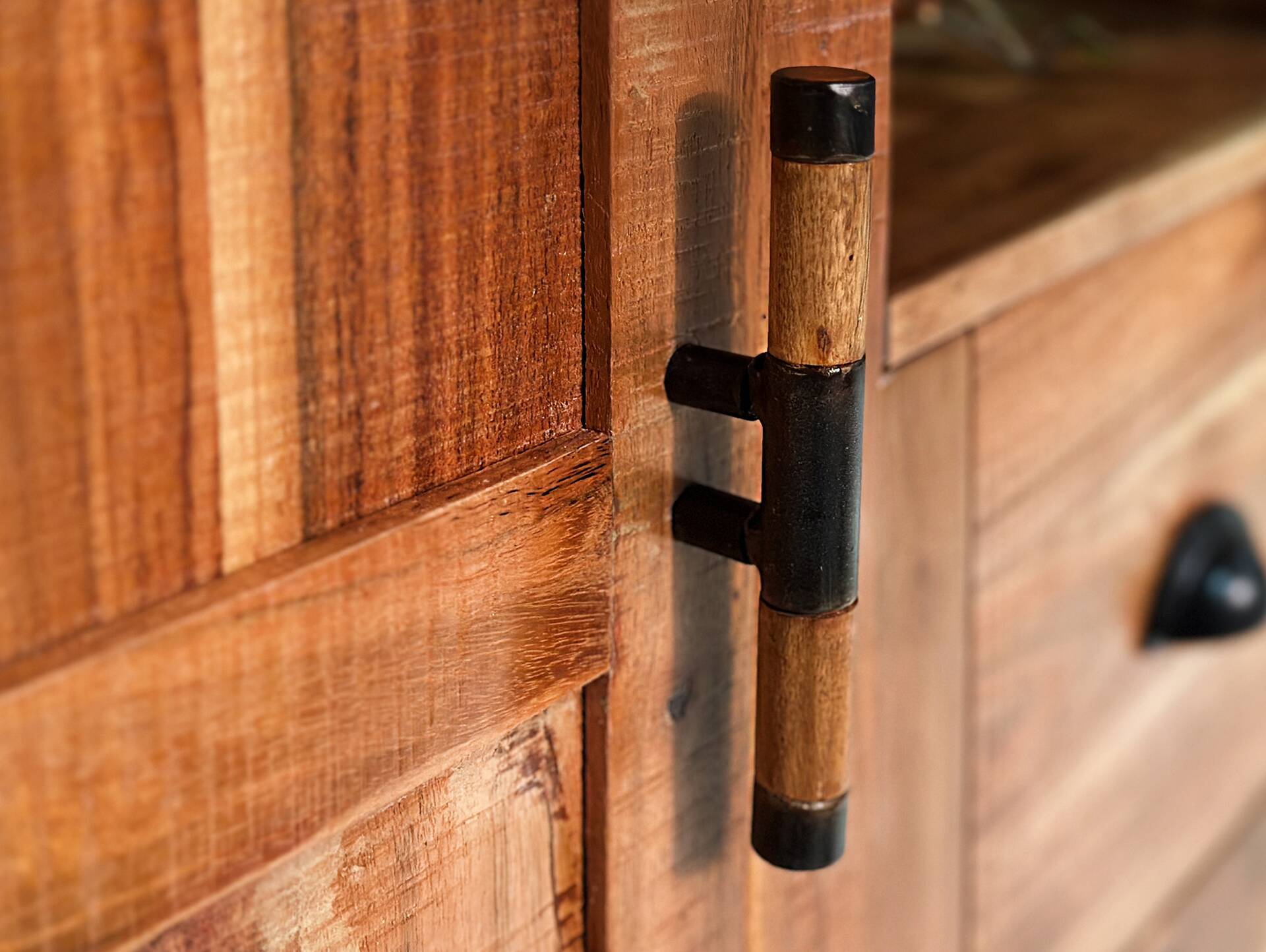 WINCHESTER Highboard II, Material Massivholz, Mango rustikal 