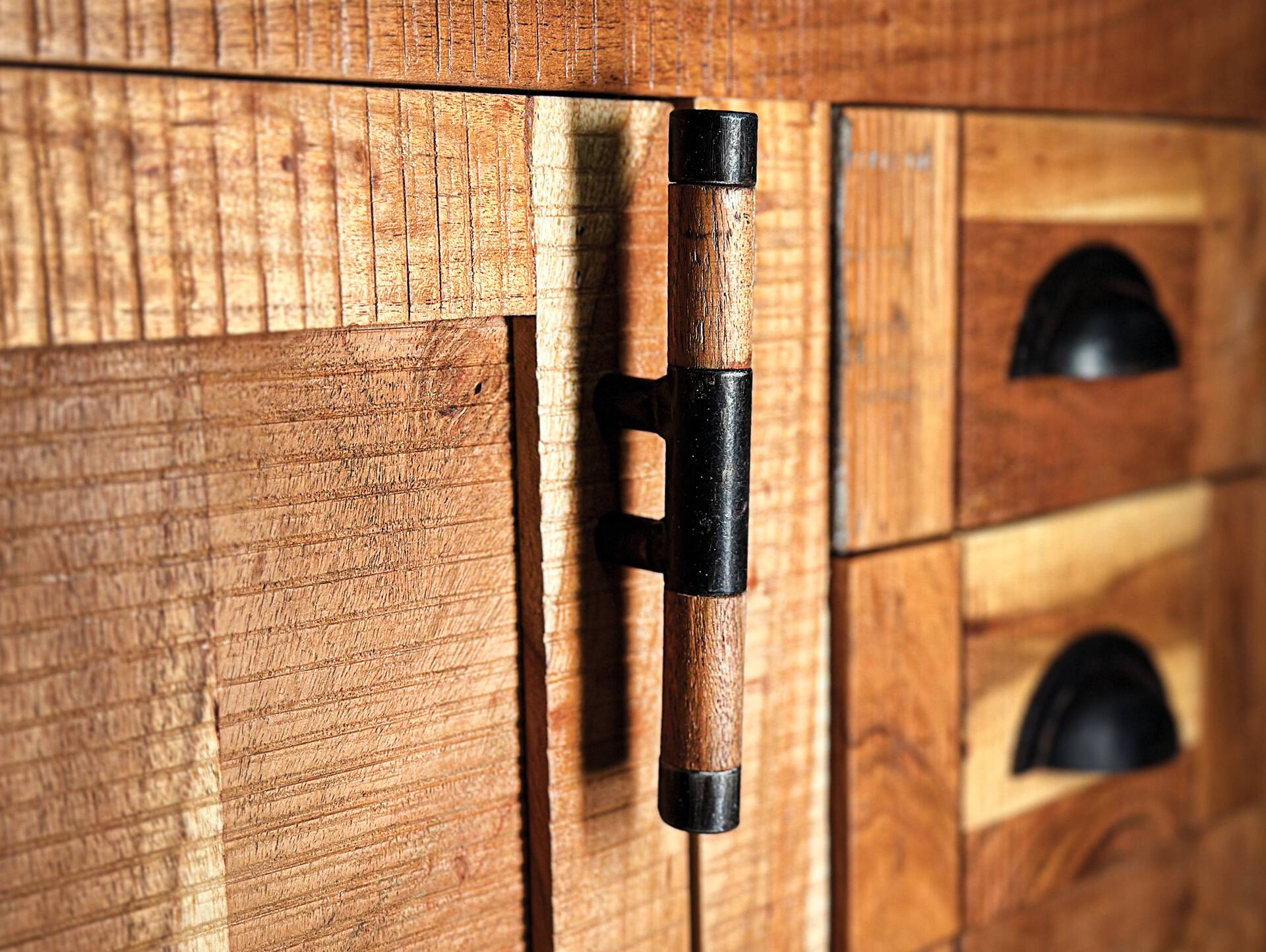WINCHESTER Sideboard I, Material Massivholz, Mango rustikal 