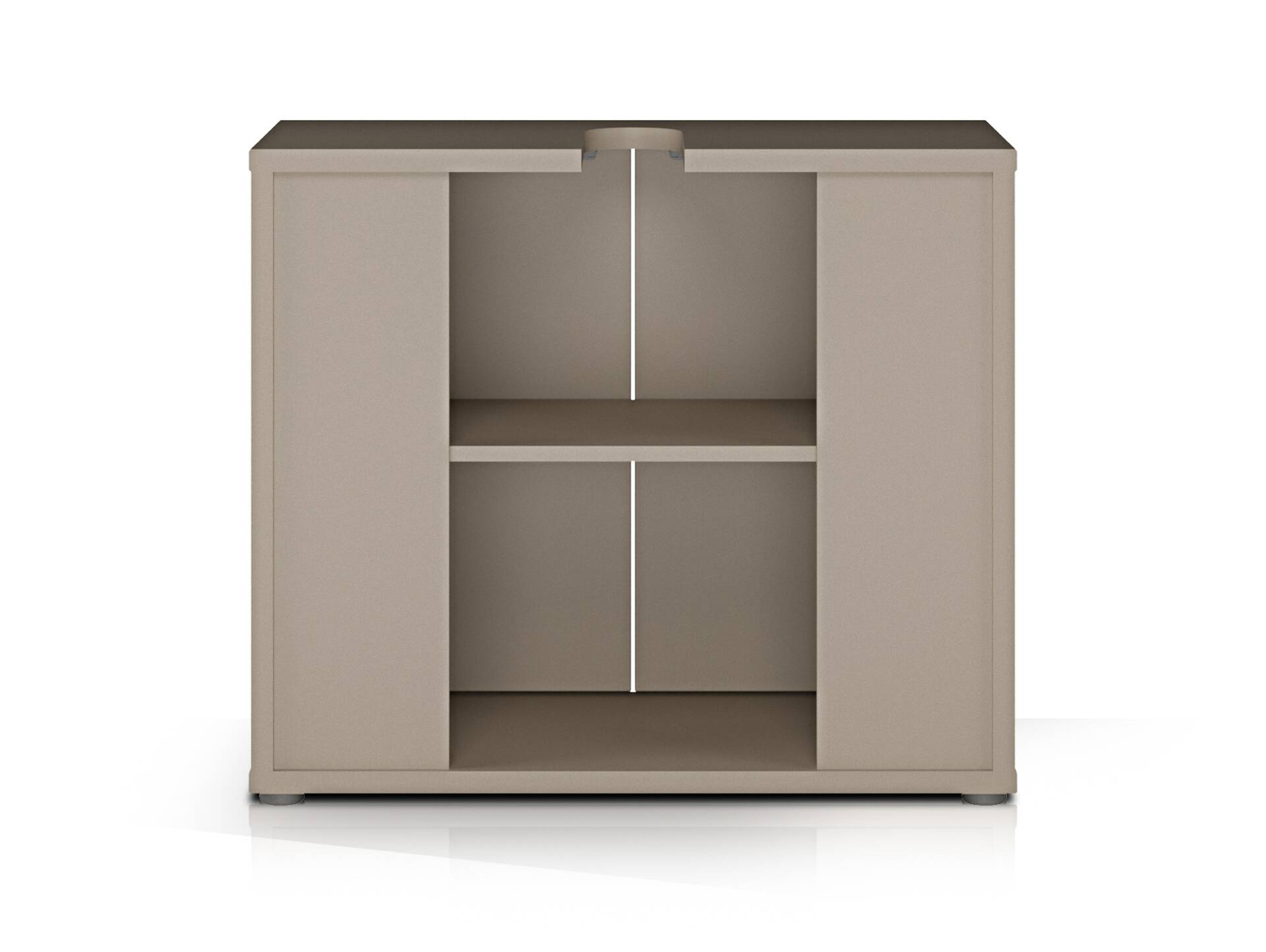 ADIAGO SPA Waschbeckenunterschrank, Material Dekorspanplatte, taupe 