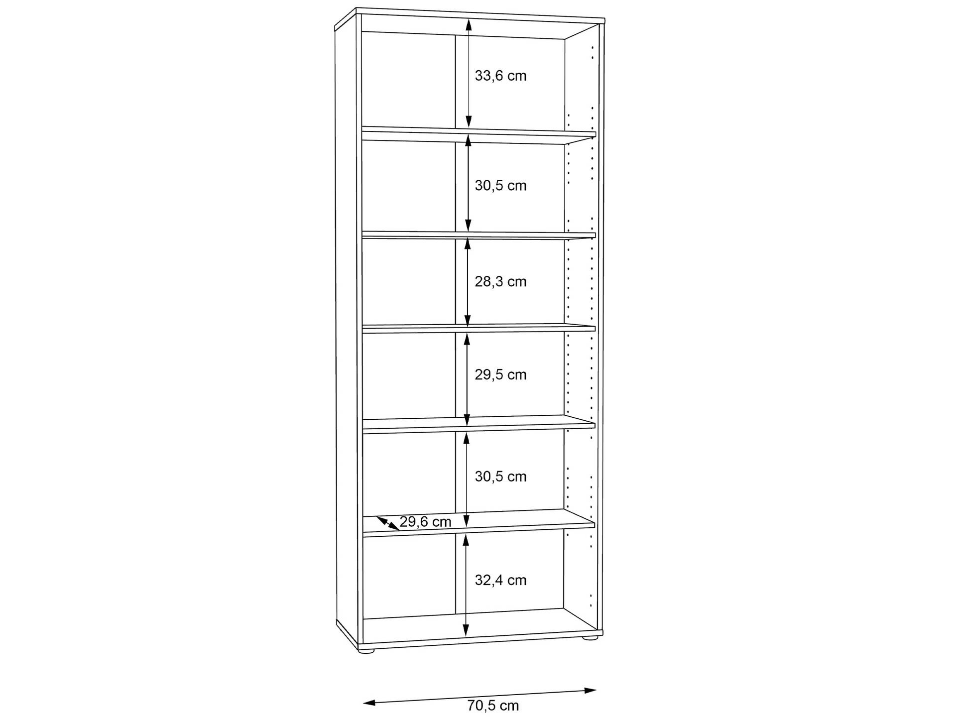 EASY OFFICE NEW Regal, Material Dekorspanplatte 