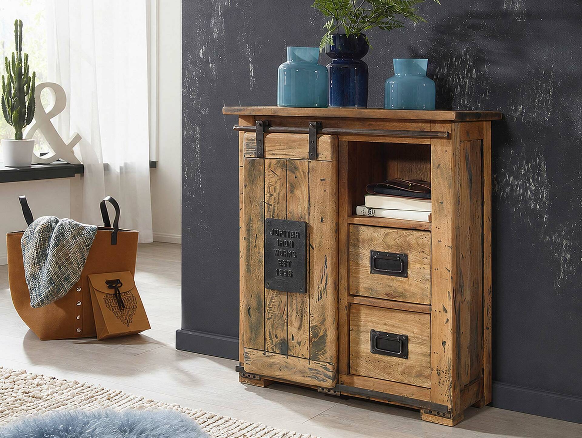 BRISTOL Sideboard II, Material Massivholz, Mango rustikal 