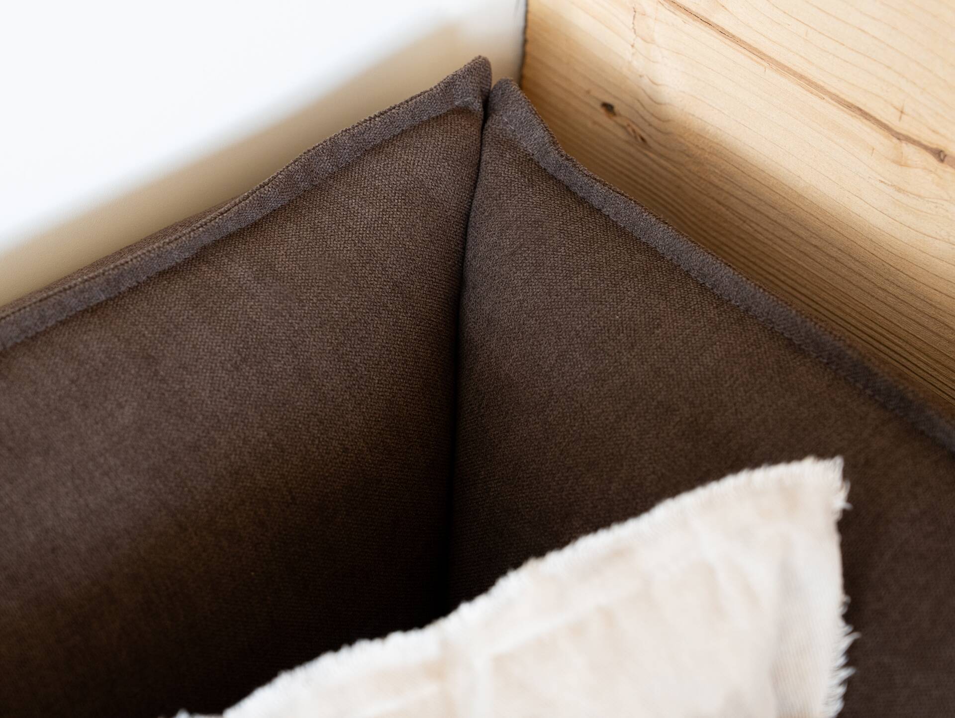SANTON Eckbank, Material Stoffbezug 147 x 167 cm | braun