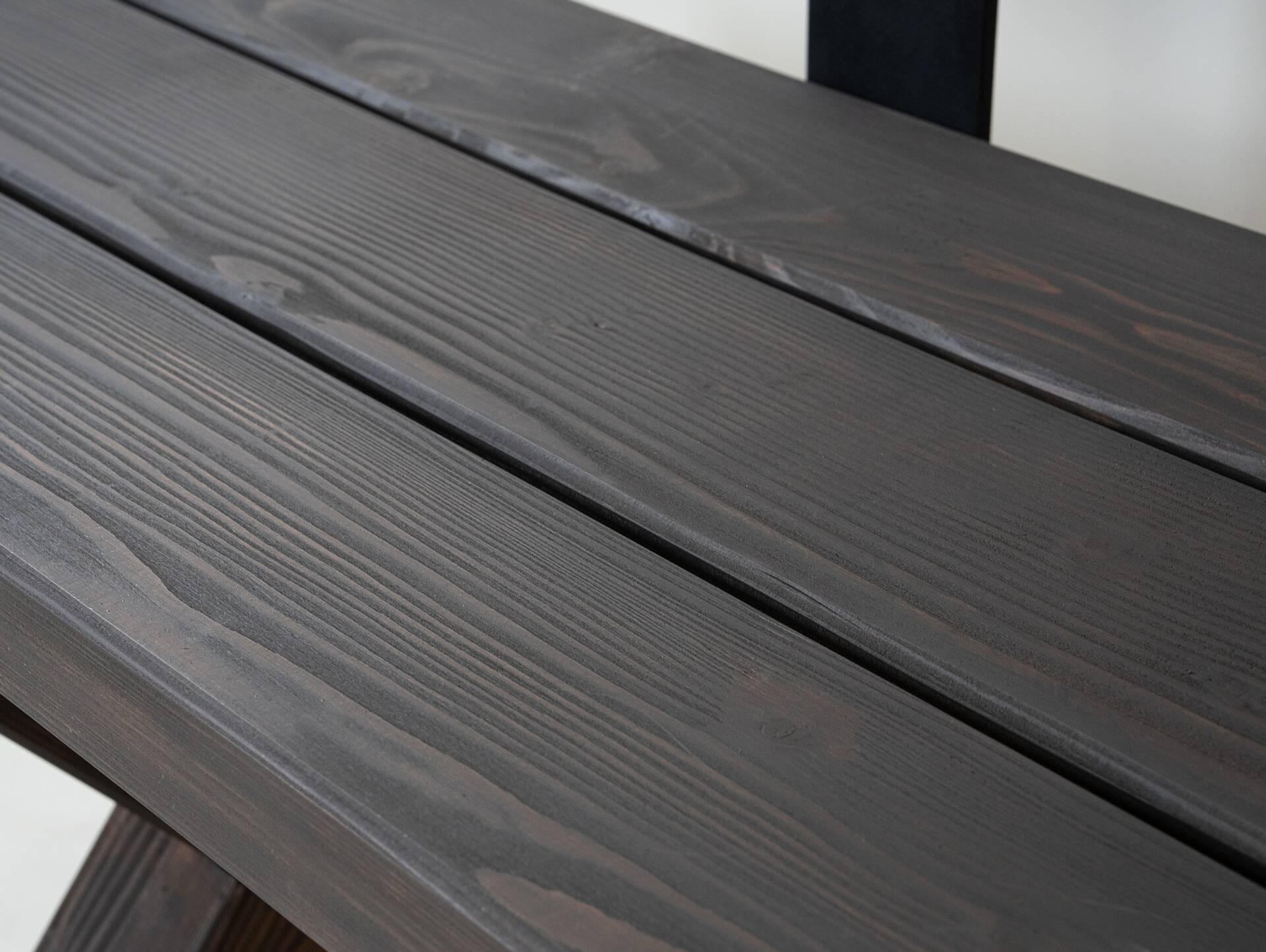 CANCUN PLUS Gartengarnitur mit X-Beinen, Material Massivholz, Lärche 200 cm | Grau | mit/ohne Rückenlehne