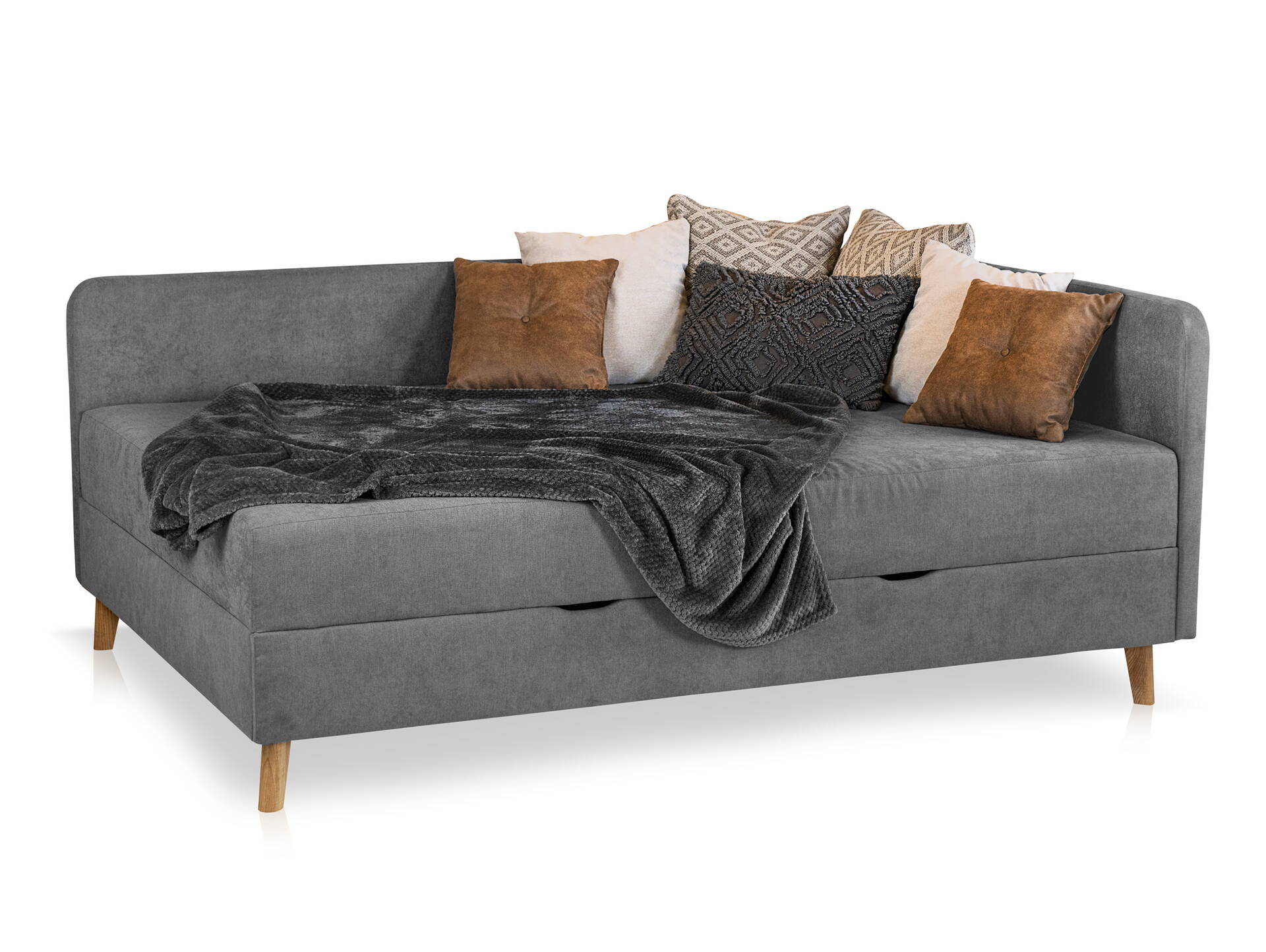 AMELY Sofabett/Schlafsofa, Material Stoff 90 cm