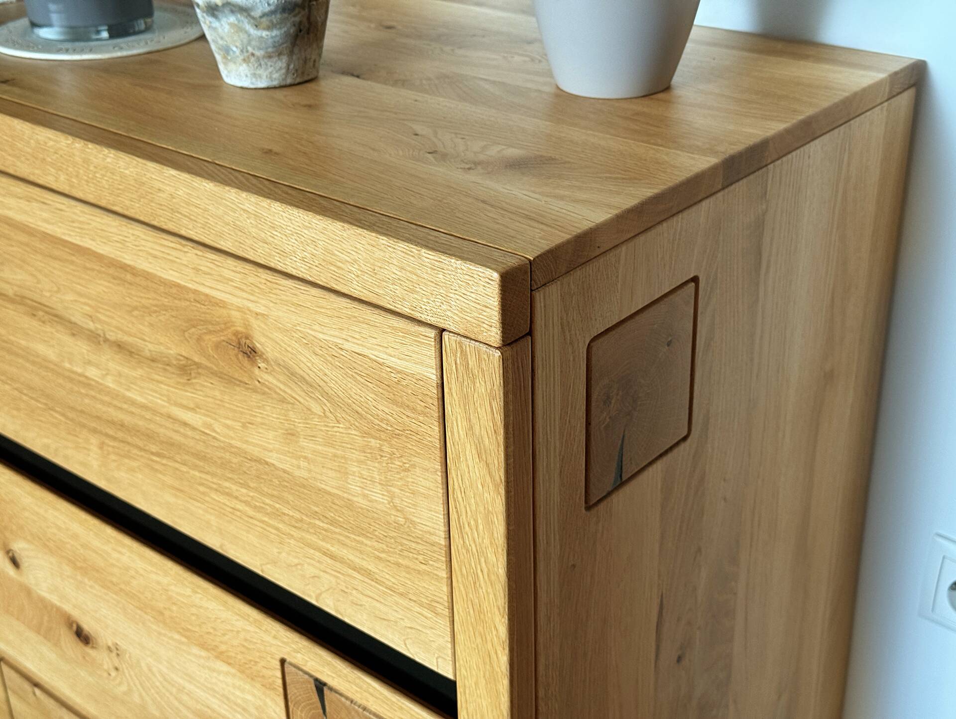 CALDERA Sideboard II, Material Massivholz, Wildeiche geölt 