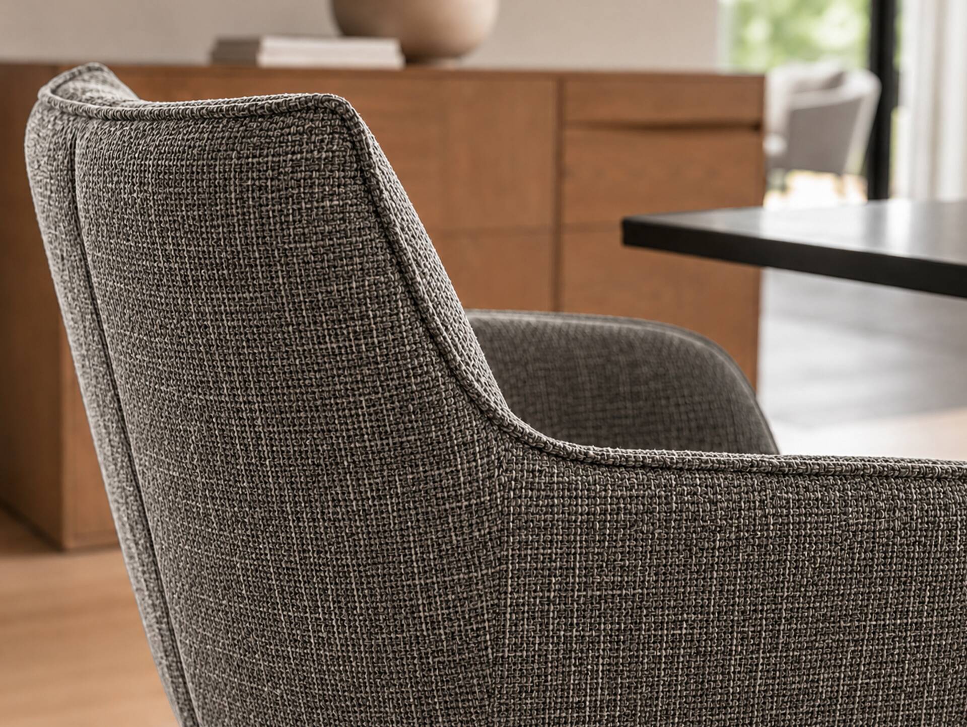 LONDON Schalenstuhl, Material Strukturstoff Anthrazit | 1 Stück
