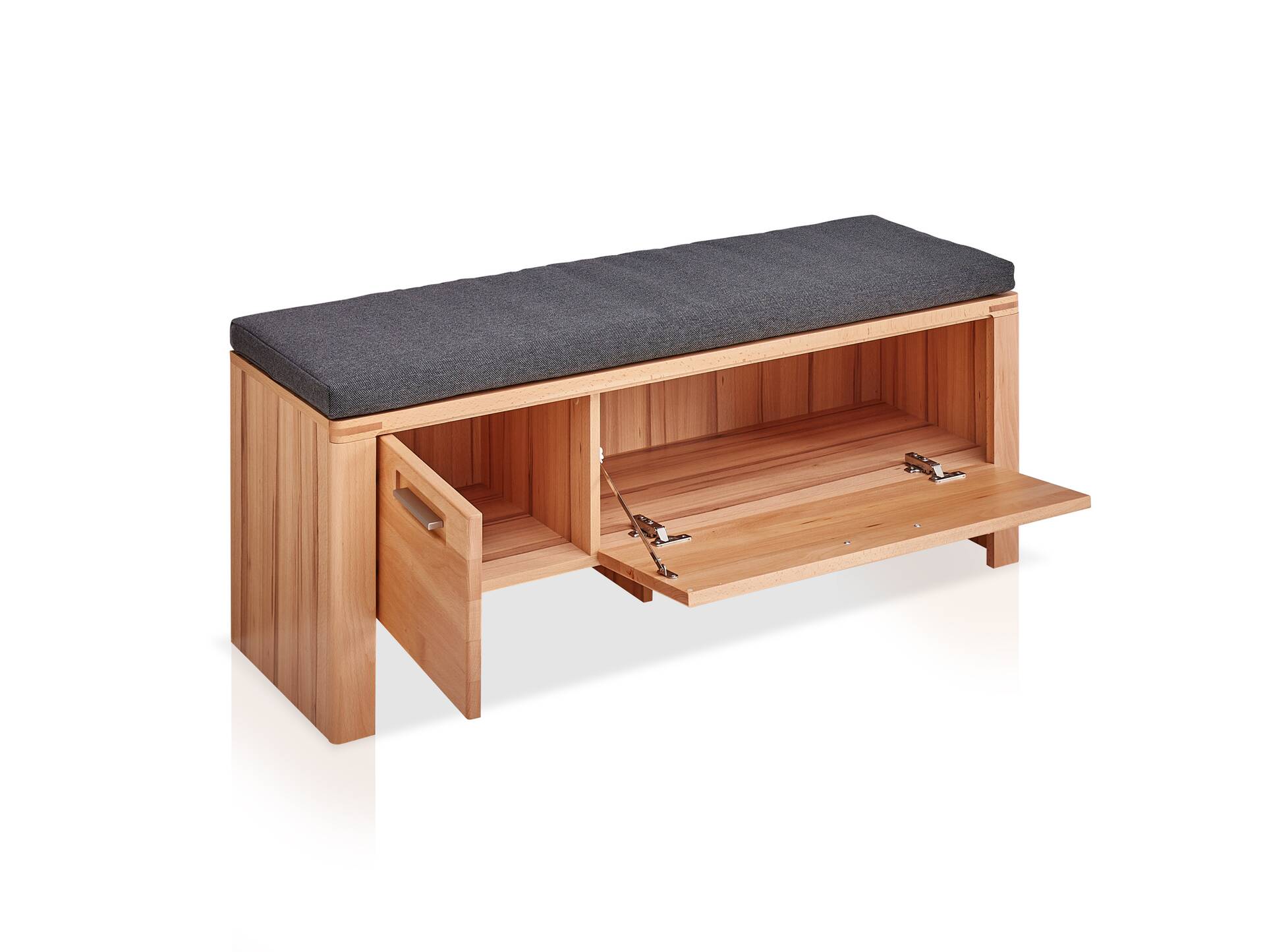 NESTOR ONE Garderobenset II, Material Teilmassiv, Kernbuche lackiert 