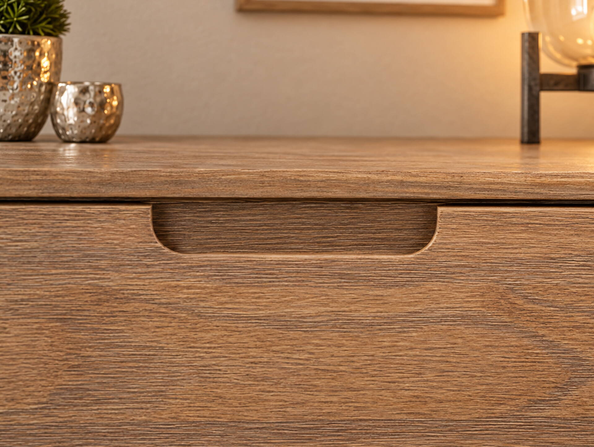 NESTRA Sideboard, Material Massivholz, Kiefer eichefarbig 