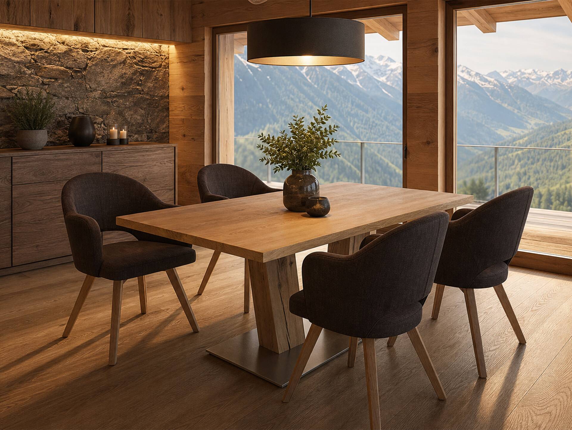 WATZMANN Esstisch nach Maß, Material Massivholz 