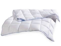 DUO TOPCOOL Steppbett 135x200 cm Karo-Steppung, extra warm