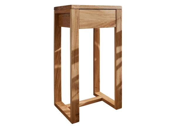 MARITA Blumensäule 60 cm, Material Massivholz, Wildeiche geölt