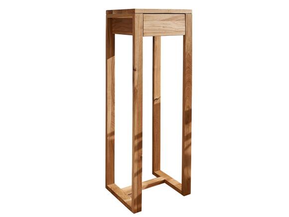 MARITA Blumensäule 90 cm, Material Massivholz, Wildeiche geölt
