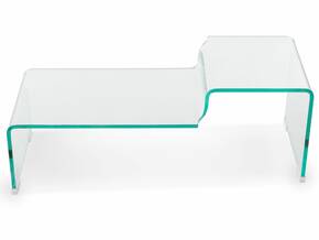 TAMI Couchtisch, Material Klarglas