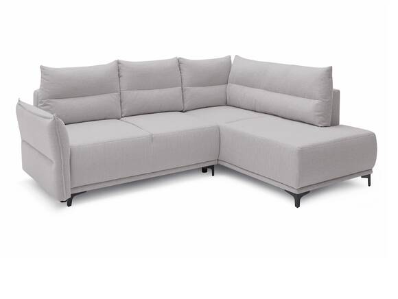 SANTORINI Ecksofa mit Schlaffunktion, Stoffbezug creme
