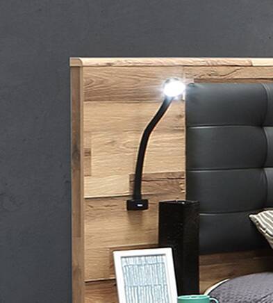 Bett Beleuchtung mit USB Anschluss 2er Set Gehäuse schwarz