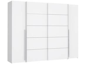 NEILA Drehtürenschrank / Schiebetürenschrank, Material Dekorspanplatte weiss