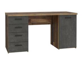 MIGEL Schreibtisch, Material Dekorspanplatte, Old wood vintage/betonfarbig Nachbildung