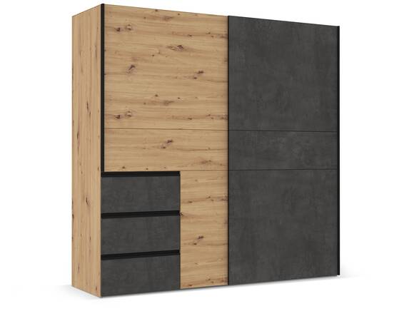 CESSANDRA Schwebetürenschrank, Material Dekorspanplatte