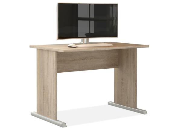 EASY OFFICE NEW Schreibtisch, 108 cm breit, Material Dekorspanplatte Eiche sonomafarbig