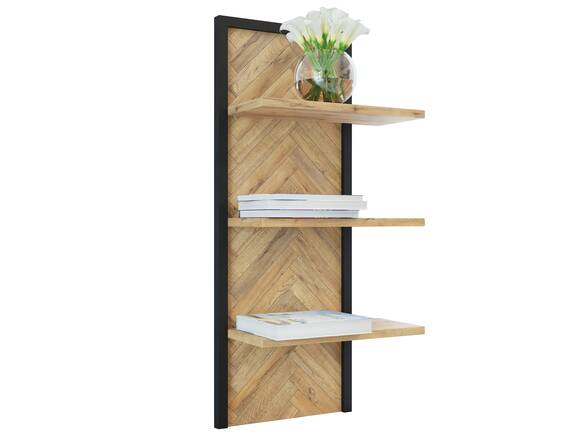 SOTICO Wandregal, Material Spanplatte, eichefarbig