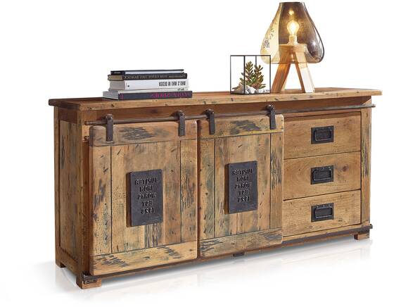 BRISTOL Sideboard V, Material Massivholz, Mango rustikal