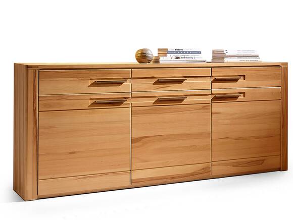 NESTOR PLUS Sideboard, Material Teilmassiv, Kernbuche lackiert