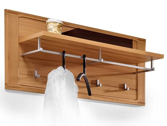 NESTOR PLUS Wandgarderobe groß, Material Teilmassiv