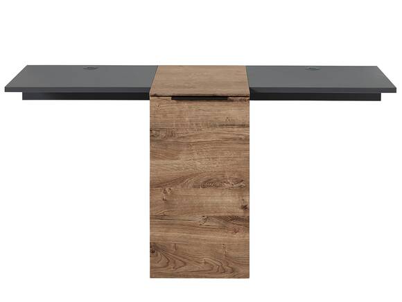 MOSANTA TV-Element, Material MDF, eichefarbig /graphitfarbig