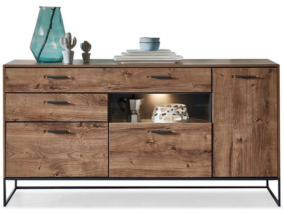 MILTON Sideboard II, Material MDF, eichefarbig