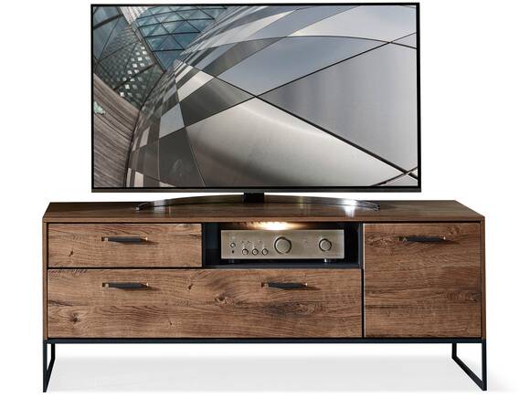 MILTON TV-Unterteil, Material MDF, eichefarbig