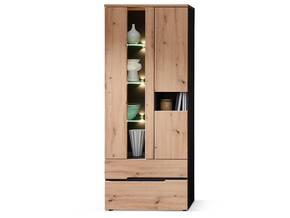 MAILAND Vitrine, Material MDF, Artisan eichefarbig
