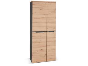 MAILAND Büroschrank, Material Dekorspanplatte, Artisan Eiche Nachbildung/graphitfarbig