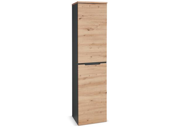 MAILAND Büroschrank III, Material Dekorspanplatte, Artisan Eiche Nachbildung/graphitfarbig
