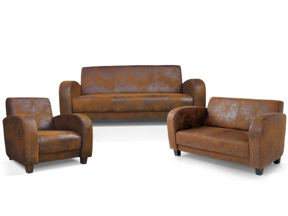ANTO 3-2-1 Sofagarnitur Gobi braun