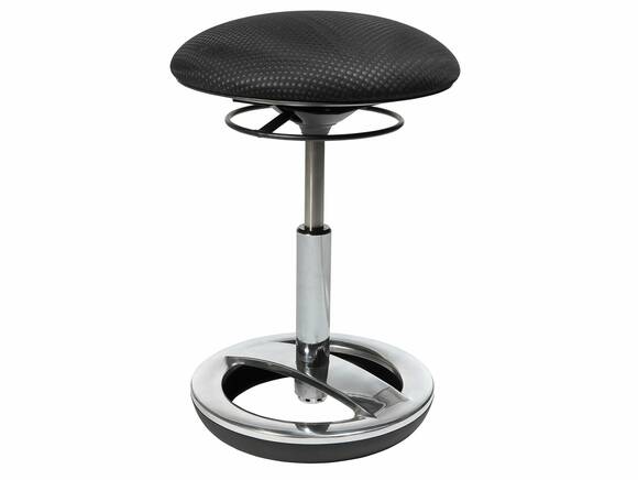 SITNESS BOB Drehstuhl / Hocker, Material Stoff/Aluminium, schwarz