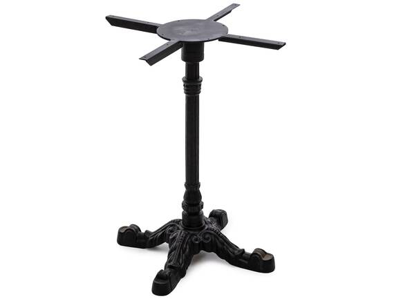 Tischgestell für Esstisch, Material Metall, schwarz lackiert, Höhe: 73 cm