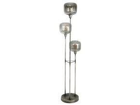 GARCON Stehlampe, 3-flammig, Glasschirme gestreift