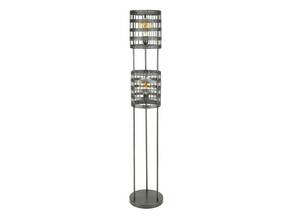 SANDOS Stehlampe, 2-flammig, Nickel schwarz