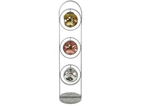 AMORA Stehlampe, 3-flammig, Material Metall, Glas