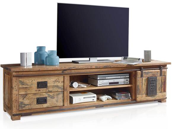 BRISTOL TV-Board II, Material Massivholz, Mango rustikal