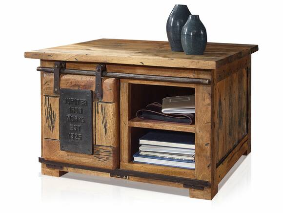 BRISTOL Couchtisch II, Material Massivholz, Mango rustikal