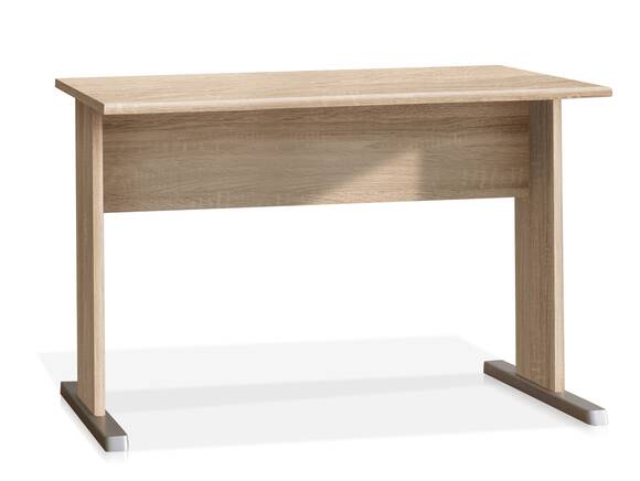 EASY OFFICE Schreibtisch, 108 cm breit, Material Dekorspanplatte, Eiche Sonomafarbig