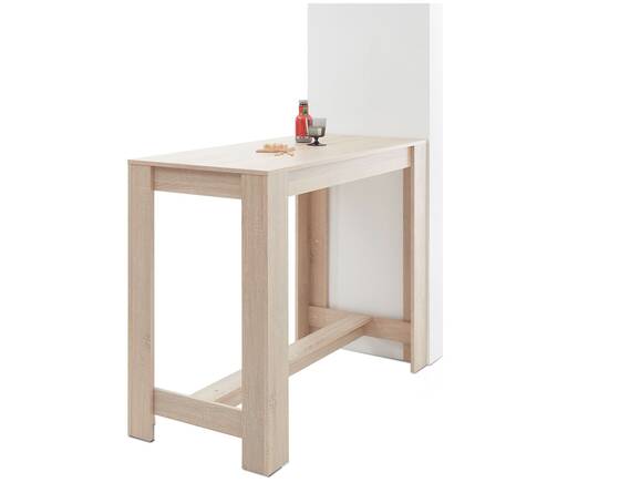 HEMLOCK Bartisch 120x58 cm, Material Dekorspanplatte, Eiche sonomafarbig