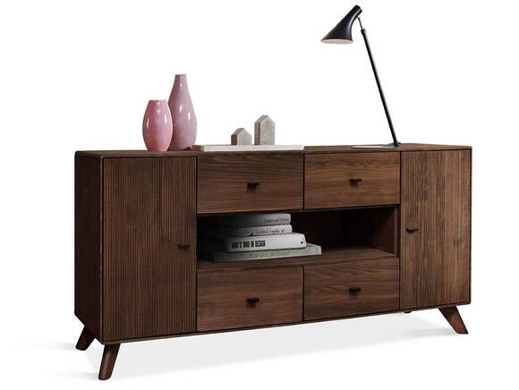 JAKARTA Sideboard II, Material Massivholz, Kernbuche Tabak geölt