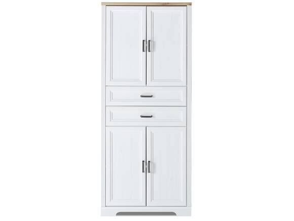JADY Büroschrank, 4 Türen + 2 Schubkästen, Material MDF/Dekorspanplatte piniefarbig hell/eichefarbig